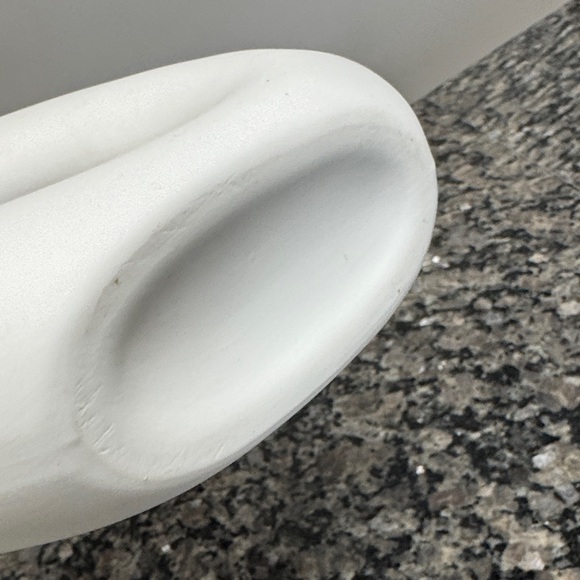 White Ceramic Ring Vases - Set of 3 - Picture 8 of 14